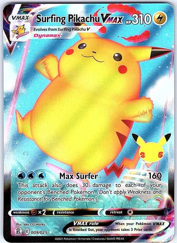 Surfing Pikachu VMAX (CEL 009)