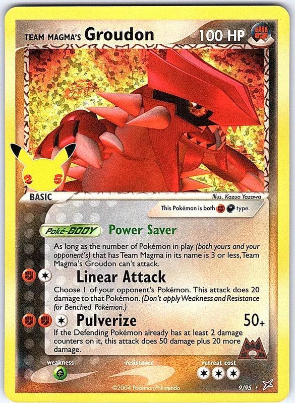 Team Magma's Groudon (CEL MA 9-1)