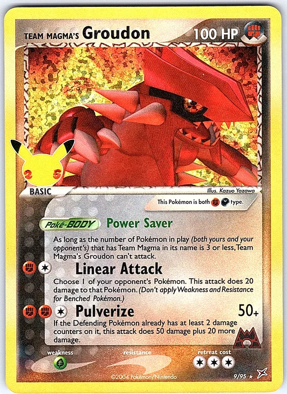 Team Magma's Groudon (CEL MA 9-2)