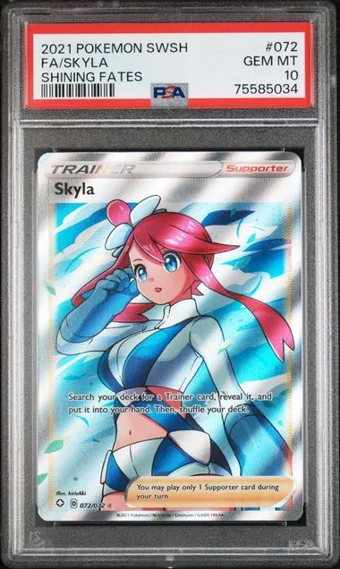 2021 Pokémon SWSH FA/Skyla Shining Fates #072 PSA10