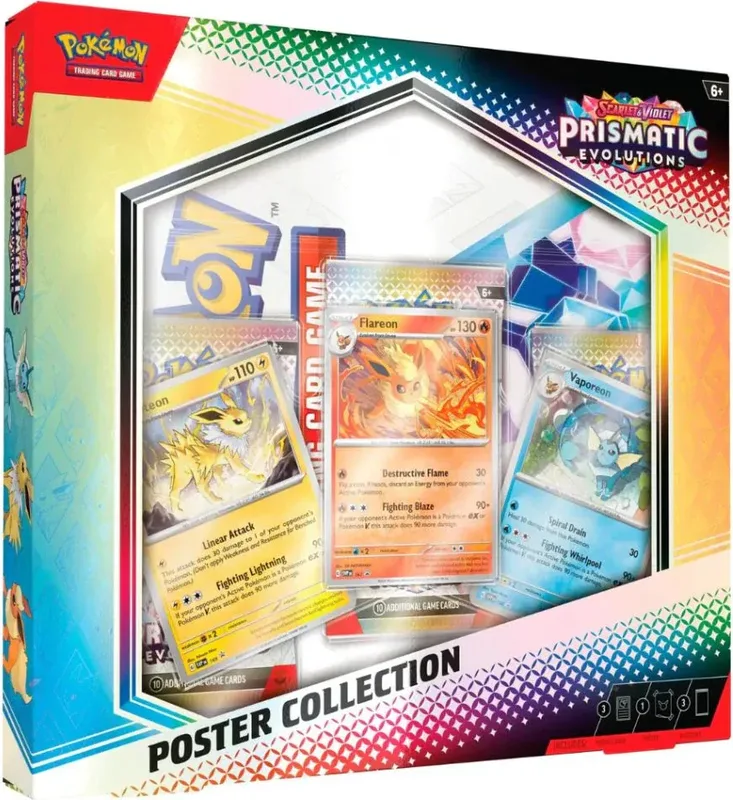 Pokémon Scarlet & Violet 8.5: Prismatic Evolutions Poster Collection Box
