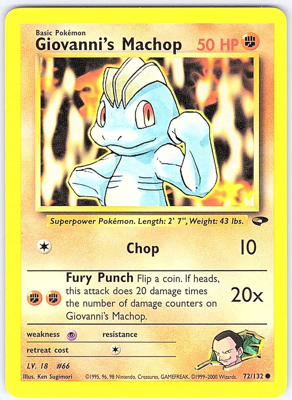Giovanni's Machop (GC 72)