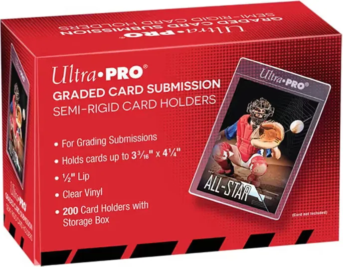 Ultra Pro Card Holder Semi-Rigid 1/2" Lip Tall Sleeves 200st