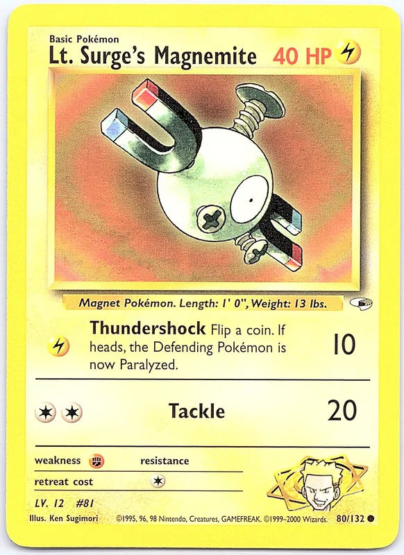 Lt. Surge's Magnemite (GH 80)