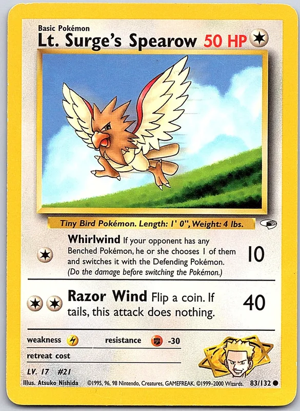 Lt. Surge's Spearow (GH 83)